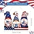 halpa Tapahtuma- ja juhlatarvikkeet-tervetuliaiskyltti koristelu: isänmaallinen puinen gnome-riippuva laatta, jossa amerikkalainen lippu ja tähdet - itsenäisyyspäivän kääpiötonttu sisustus