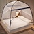 abordables Ciels de lit et rideaux-Moustiquaire d&#039;été pliable et portable, anti-moustiques pour tente, maison, double porte