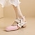 cheap Women&#039;s Sandals-Women&#039;s Mules Mary Jane Outdoor Daily Buckle Chunky Heel Round Toe Casual Minimalism Faux Leather PU Ankle Strap White Pink Light Blue