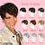 abordables Franges-Toppers de cheveux courts avec frange platine coupe lutin clip en perruques synthétiques postiches pour femmes aux cheveux clairsemés
