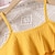 preiswerte Sets-2 Stück kinderkleidung Mädchen Feste Farbe Rüsche Hosenanzug einstellen Ärmellos Modisch Schulanfang 7-13 Jahre Sommer Gelb Rosa Purpur
