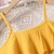 billige Barn-2 stk barn jenter ensfarget volangbuksedress sett ermeløs moteskole 7-13 år sommer gul rosa lilla med 1 stk waldorfdukke
