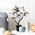 baratos Flores Artificiais &amp; Vasos-planta em vaso de pessegueiro realista