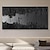 cheap Abstract Paintings-Dark Side of the Moon Wall Art Black Painting Handpainted Oil Painting 3D Textured canvas wall Art Living Room Decoration