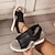 billige Sandaler til kvinder-Dame Sandaler Wedge-sandaler Daglig Platform Rund Tå Boheme Årgang Mode Gang PU Flyvende vævning Elastisk bånd Sort Kakifarvet Beige