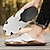 cheap Men&#039;s Sandals-Men&#039;s Leather Sandals Slippers Retro Slides Walking Casual Beach Daily Comfortable Slip-on Shoes Black White Yellow Spring Fall