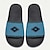 baratos Sapatos de impressão gráfica-Homens Chinelos e flip-flops Chinelos Imprimir sapatos Boêmia Vintage Casual Férias PVC Prova-de-Água Confortável Antiderrapante Castanho Claro Azul Verão
