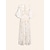 Недорогие повседневное платье с принтом-Жен. Подол Макси Платье средней длины Белый Рукав до локтя Оттенок С принтом Ремень с завязками Лето V-образный вырез Платья Отпуск Пляж XS S M