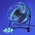 billige Vifter-usb vifter klokke temperatur justerbar bærbar mute stille vifte bil skrivebord 4 tommers iron art fans