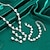 cheap Jewelry Sets-Jewelry Set 4pcs Imitation Pearl Rhinestone Earrings Necklace Bracelets Women&#039;s Elegant Fashion Cute Geometrical Geometric Jewelry Set For Wedding Party Anniversary