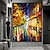 levne Krajinomalby-olejomalba ručně malovaná ručně malovaná nástěnné umění abstraktní krajina nožem malba na plátno bytové dekorace výzdoba rolované plátno (bez rámu)