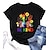 abordables Déguisements de Carnaval-LGBTLGBTQ Manches Ajustées Chemises de fierté à imprimé arc-en-ciel Etre gentil Lesbienne Pour Femme Adulte Mascarade Estampage à chaud Défilé de la fierté Mois de la fierté