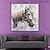 cheap Animal Paintings-Oil Painting Handmade Hand Painted Square Wall Art Abstract Horse Canvas Painting Home Decoration Decor Stretched Frame Ready to Hang