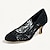 Χαμηλού Κόστους Παπούτσια Γάμου-γυναικείες αντλίες γάμου νυφικά παπούτσια δαντέλα γατάκι τακούνι στρογγυλή μύτη κλασικό μινιμαλισμό δαντέλα loafer μαύρο λευκό ιβουάρ