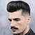 זול חתיכות שיער אנושי וטופיות-טופ לגברים מערכת החלפת שיער אנושי מונו דק עור pu וצרפתית מוצקה תחרה קדמית חתיכות שיער לגבר פאה 6x8 6x9 7x9 8x10