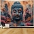 ieftine tapiserie boho-Boho Buddha agățat tapiserie artă de perete tapiserie mare decor mural fotografie fundal pătură perdea acasă dormitor living decor