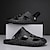 cheap Men&#039;s Sandals-Men&#039;s Sandals Retro Walking Casual Daily Leather Comfortable Booties / Ankle Boots Loafer Black White Spring Fall
