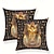 olcso Emberek stílusa-dekoratív egyiptomi párnahuzat 1db puha négyzet alakú párnahuzat párnahuzat hálószobába nappali kanapé kanapé fotel