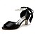 cheap Wedding Shoes-Women&#039;s Wedding Shoes Ladies Shoes Valentines Gifts White Shoes Wedding Party Daily Bridesmaid Shoes Imitation Pearl Ribbon Tie Chunky Heel Peep Toe Elegant Fashion Cute Satin Lace-up Wine Black White