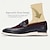 billige Hyttesko til mænd-herre loafers vintage bordeaux &amp; sort ruskindskvast i læder