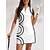 tanie Kolekcja projektanta-Damskie sukienka golfowa Biały Bez rękawów Damskie stroje golfowe Odzież Stroje Noś odzież