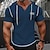 cheap Men&#039;s Casual T-shirts-Men&#039;s Waffle Henley Shirt Henley Shirt Short Sleeve Shirt Tee Top Solid Color Hooded Outdoor Street Short Sleeve Button American flag Clothing Apparel Daily Hawaiian