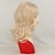 cheap Older Wigs-Wig Natural Wave Asymmetrical With Bangs Wig Short Golden Blonde Synthetic Hair Women&#039;s Classic Blonde Blonde 16 Inches Blonde Curly Wigs for White Women Medium Length Wig