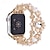abordables Bracelets Apple Watch-Bijoux Bracelet Compatible avec Bracelet Apple Watch 38mm 40mm 41mm 42mm 44mm 45mm 49mm Diamant bling Perlé Ajustable Alliage Perles Bracelet de remplacement pour iwatch Ultra 2 Series 9 8 7 SE 6 5 4