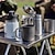 cheap Grills &amp; Outdoor Cooking-Outdoor Camping Pure Titanium Alloy Coffee Cup Tea Water Cups with Lid Ultralight Hanging Pot Glamping Tableware Fishing Gear