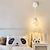 Недорогие настенные светильники-светодиодный настенный светильник с 1 головкой, теплый белый свет, 15 см, материал из металлической смолы, для интерьера, современный, милый, мечтательный, сказочный, для гостиной, спальни, 85-265 В