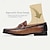 preiswerte Herrenpantoletten &amp; -slipper-Herren Loafer schwarz braun klassisch perforiertes Leder Horsebit
