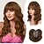 cheap Bangs-Hair Toppers for Women 16&#039;&#039; Wavy Topper Hair with Bangs for Thinning Hair Synthetic Topper Bangs Hair Clip Invisible Topper Hair Extension for Daily Use