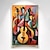 abordables Peintures Abstraites-Peinture murale de violon abstraite moderne faite à la main, grande décoration de maison, cadeau pour salon, sans cadre
