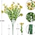 levne Umělé květiny-10 větví venkovní umělé květiny eukalyptus se sedmi stonky, fialové fialky, realistická květinová kytice pro ozdobné ozdoby a květinová aranžmá