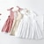 Χαμηλού Κόστους Φορέματα-Παιδιά Κοριτσίστικα Φόρεμα Συμπαγές Χρώμα Αμάνικο Πάρτι ΕΞΩΤΕΡΙΚΟΥ ΧΩΡΟΥ Causal Μοντέρνα Καθημερινά Πολυεστέρας Καλοκαίρι Άνοιξη 2-13 χρόνια Λευκό Ανθισμένο Ροζ Χακί
