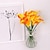 olcso Művirág-10db mesterséges calla liliom selyemvirág valósághű pu miniatűr virágdísz, tökéletes otthonra, fotózáshoz, rendezvényekhez és kreatív barkácsolási projektekhez