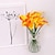 billige Kunstig blomst-10 stk kunstig calla lilje silkeblomster realistisk pu miniatyr blomsterdekor perfekt for hjemmet, fotografering, arrangementer og kreative gjør-det-selv-prosjekter