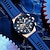 levne Quartz hodinky-curren módní sportovní multifunkční chronograf quartzové hodinky se silikonovým řemínkem kreativní design číselník svítící ručičky hodinky 8462