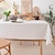 preiswerte Tischdecken-Tischdecke aus 100 % Baumwolle, Jacquard, geblümter Landhausstil, mit Quaste