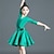 preiswerte Kleidung für lateinamerikanische Tänze-Latein-Tanz Tanzkleidung für Kinder Kleid Pure Farbe Farbaufsatz Mädchen Leistung Ausbildung Halbe Ärmel Hoch Polyester