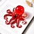 cheap Statues-Crystal Epoxy Resin Octopus Sculpture: Exquisite Decorative Piece in Translucent Resin - Add a Touch of Underwater Charm with this Stunning Octopus Ornament