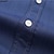 رخيصةأون قميص قطن كتان-رجالي قميص قميص كتان قميص قطن كتان زر حتى القميص قميص الشاطئ أزرق أزرق داكن كم طويل سهل Lapel ربيع &amp; الصيف فضفاض مناسب للبس اليومي ملابس جيب أمامي