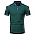 cheap Classic Polo-Men&#039;s Golf Shirt Golf Polo Work Casual Lapel Short Sleeve Basic Modern Plain Patchwork Button Spring &amp; Summer Regular Fit Black White Yellow Light Green Red Navy Blue Golf Shirt