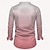 abordables Camisas estampadas para hombre-camisas casuales para hombres satén seda artificial formal verano primavera otoño cobertura manga larga rosa, azul s, m, l