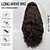 cheap Synthetic Lace Wigs-Synthetic Lace Wig Wavy Style 28 inch Dark Brown Middle Part T Part Wig Women&#039;s Wig Black Brown