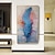 billige Abstrakte malerier-håndlavet originalt fjer oliemaleri på lærred boho vægkunst indretning tyk tekstur abstrakt maleri til boligindretning med strakt ramme/uden indre ramme maleri
