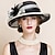 billige Coiffer-fascinators hatter hodeplagg lin bowler / cloche lue bøtte hatt solhatt bryllup teselskap elegant bryllup med fjær blomster hodeplagg hodeplagg