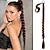 cheap Ponytails-Long Braided Ponytail Extension with Hair Tie Dark Brown Straight Wrap Around Hair Extensions Ponytail Natural Soft Synthetic Hair Piece for Women Daily Wear 32 Inch