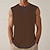 cheap Tank Tops-Men&#039;s Tank Top Waffle Shirt Vest Top Undershirt Sleeveless Shirt Plain Square Neck Outdoor Going out Sleeveless Clothing Apparel Fashion Designer Muscle