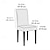 cheap Mr &amp; Mrs Wedding-2 Pcs Bubble Grid Elastic High-end Chair Cover With Pleated Skirt Chair Cover Universal And Simple Modern Dining Chair Cover